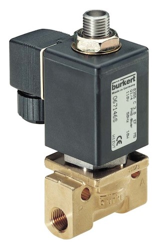Type 0355 - Solenoid Valve for neutral media and steam up to 180 °C