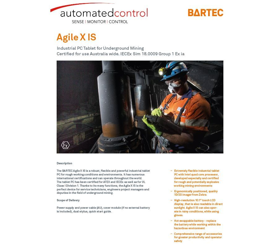 Agile X IS Mining Brochure